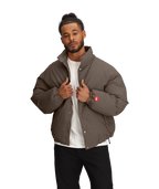 Men's TNF™ Red Box Down Jacket - Smokey Brown