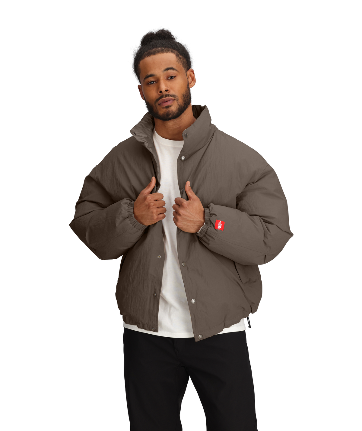 Men's TNF™ Red Box Down Jacket - Smokey Brown