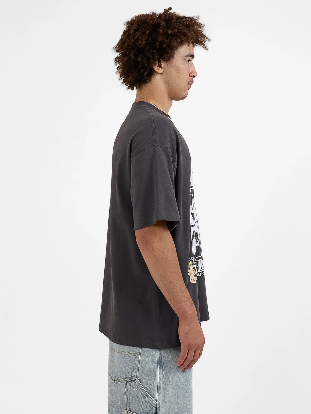 Men's Sensory Oversize Tee - Worn Black