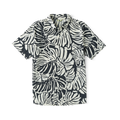 Men's Roark Bless Up Black Monstera Button Down Shirt S/S