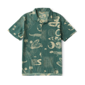 Men's Roark Bless Up Trail Slate Green Button Down SS