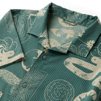 Men's Roark Bless Up Trail Slate Green Button Down SS