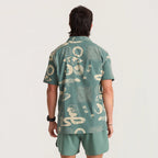 Men's Roark Bless Up Trail Slate Green Button Down SS