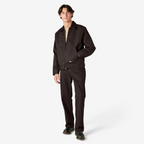 Men's Dickies Lined Eisenhower Jacket TJ15 - Dark Brown