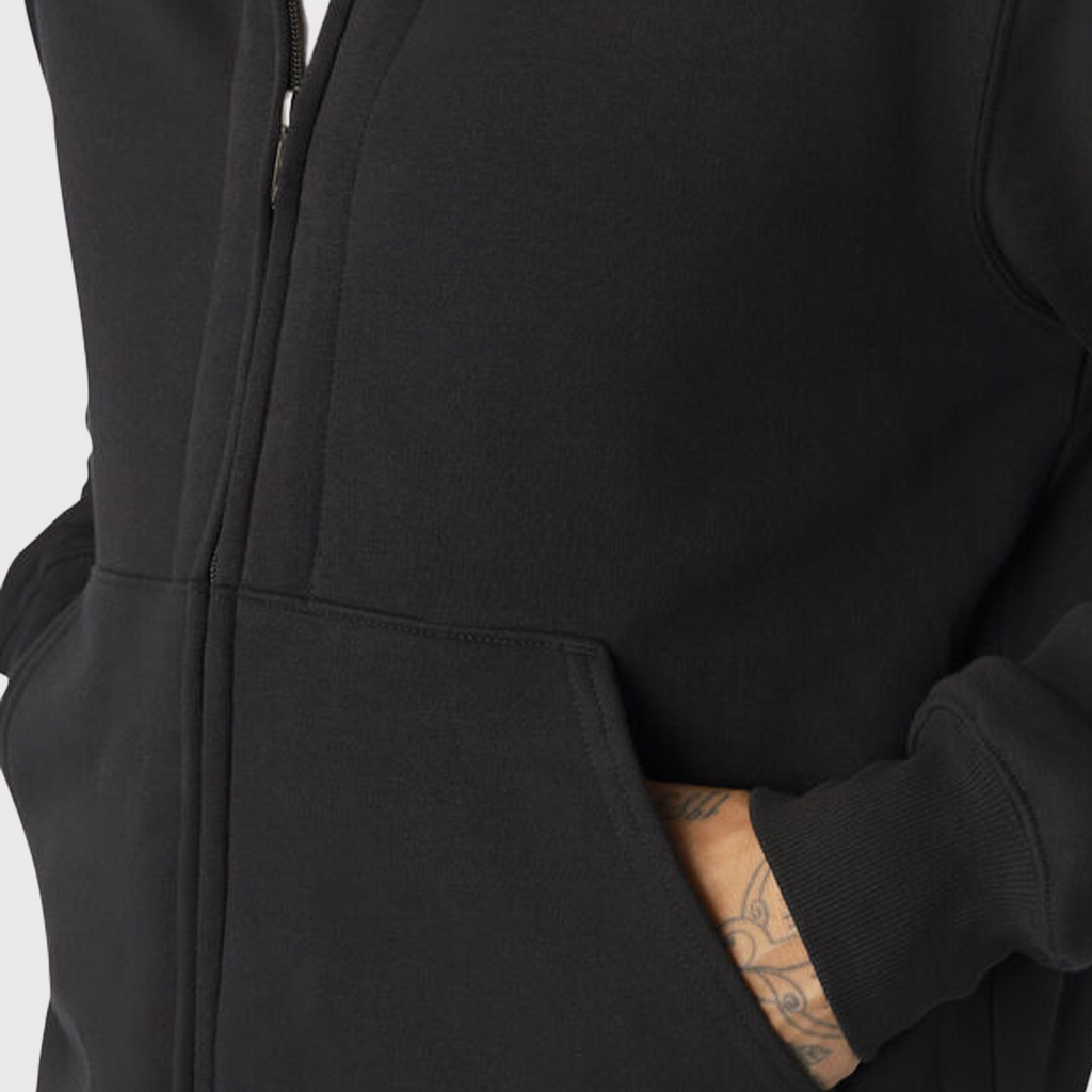 Men's Thermal Lined Full-Zip Fleece Hoodie with DWR