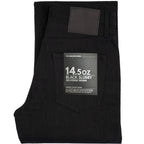 Wide Fit 14.5oz Slubby Black Selvedge - Black