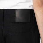 Wide Fit 14.5oz Slubby Black Selvedge - Black