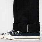 Wide Fit 14.5oz Slubby Black Selvedge - Black