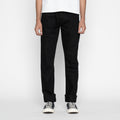 Relaxed Straight 14.5oz Slubby Black Selvedge - Black
