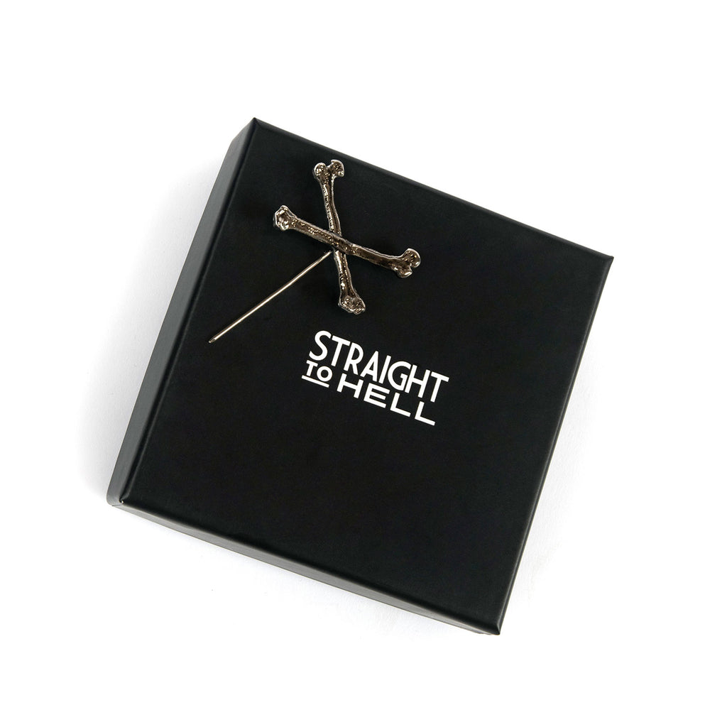 Bones Crossed Bones Pin