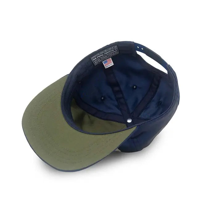 Good Luck Satin Snapback Navy