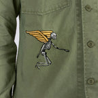 Flying Tiger Long Sleeve Embroidered Shirt