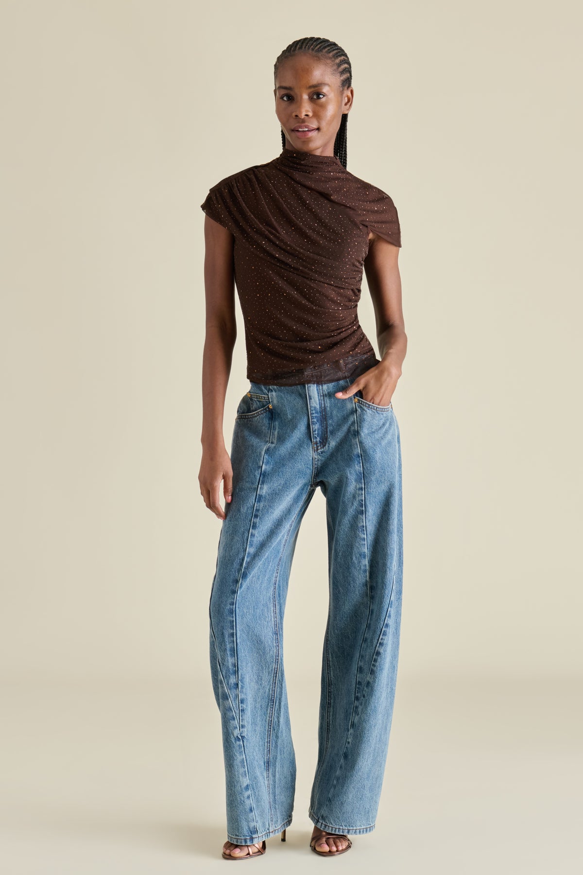 Women's Evereth Knit Top - Dark Toffee