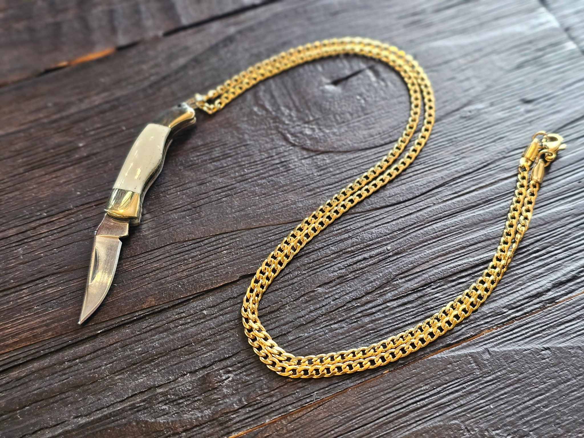 Folding Knife Necklace