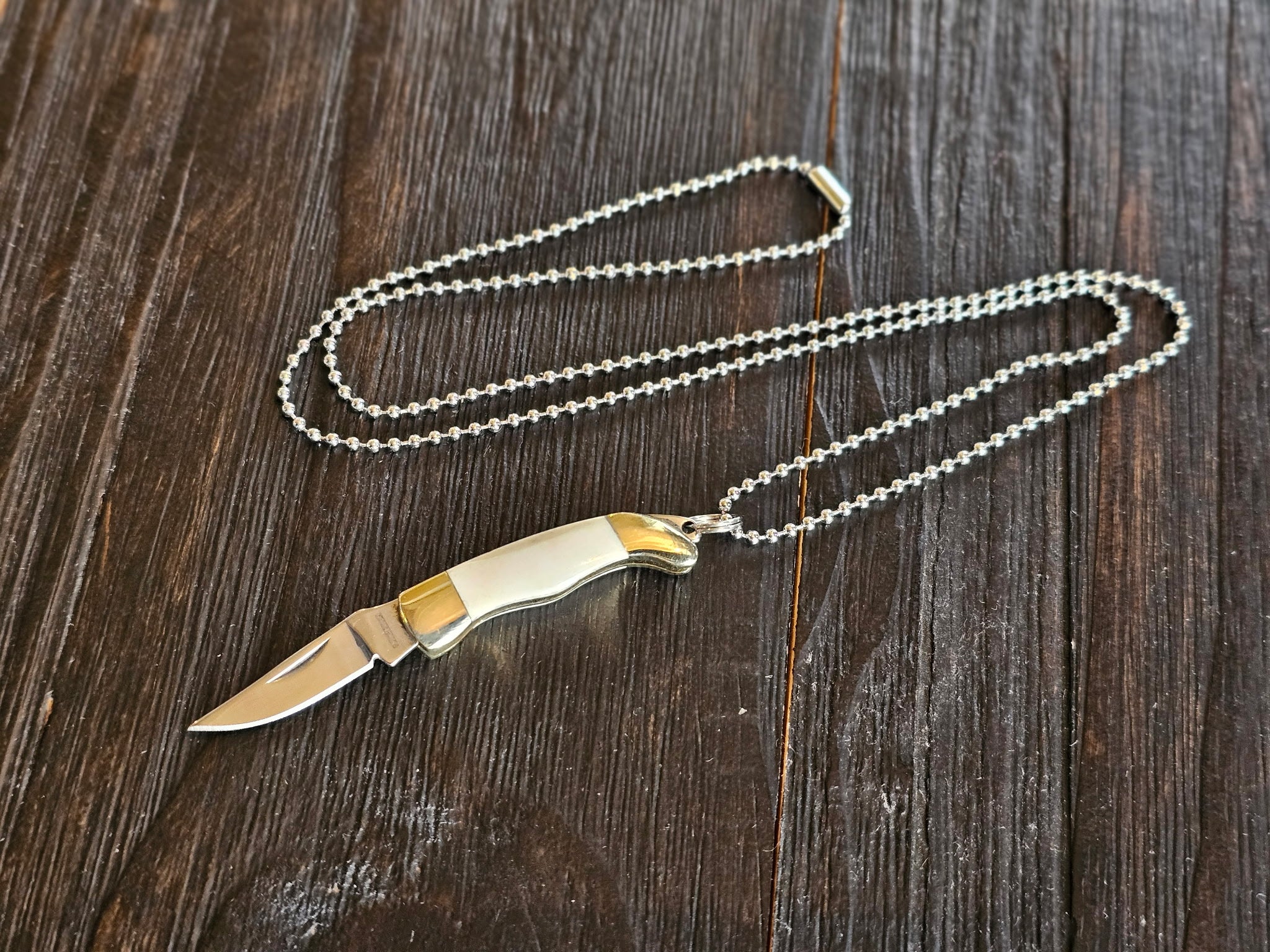 Folding Knife Necklace