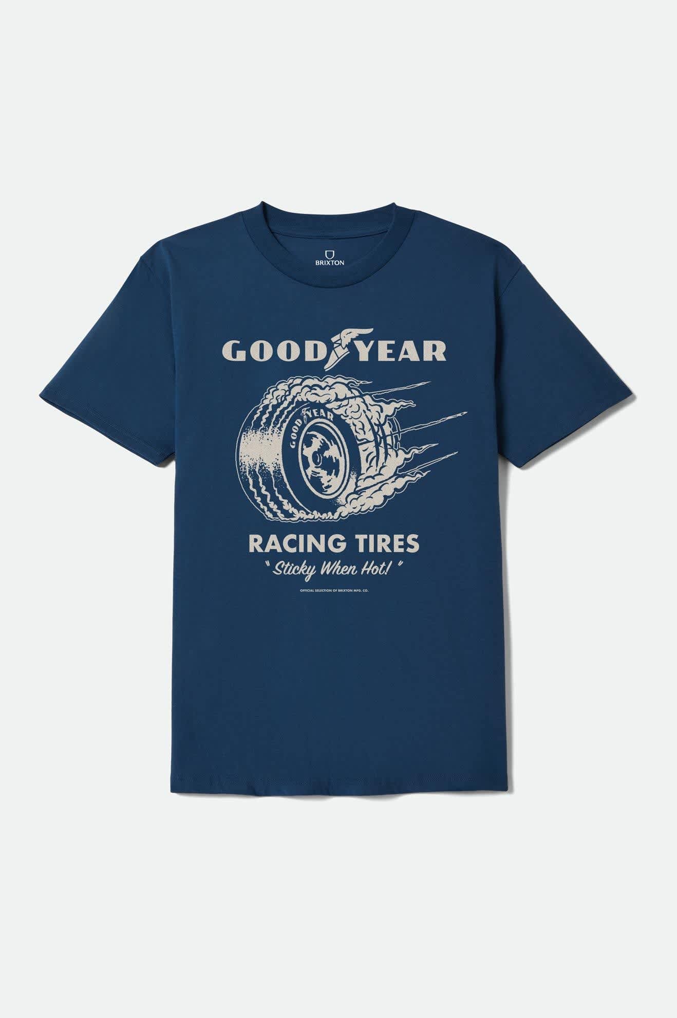 Brixton Men's Goodyear Cheater Slick Standard Short Sleeve Tee