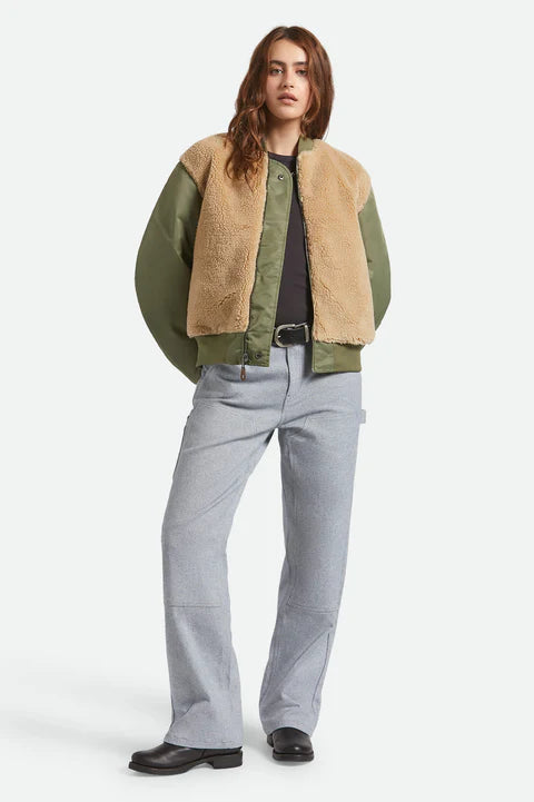 Brixton Women's Sherpa Surplus Bomber Jacket