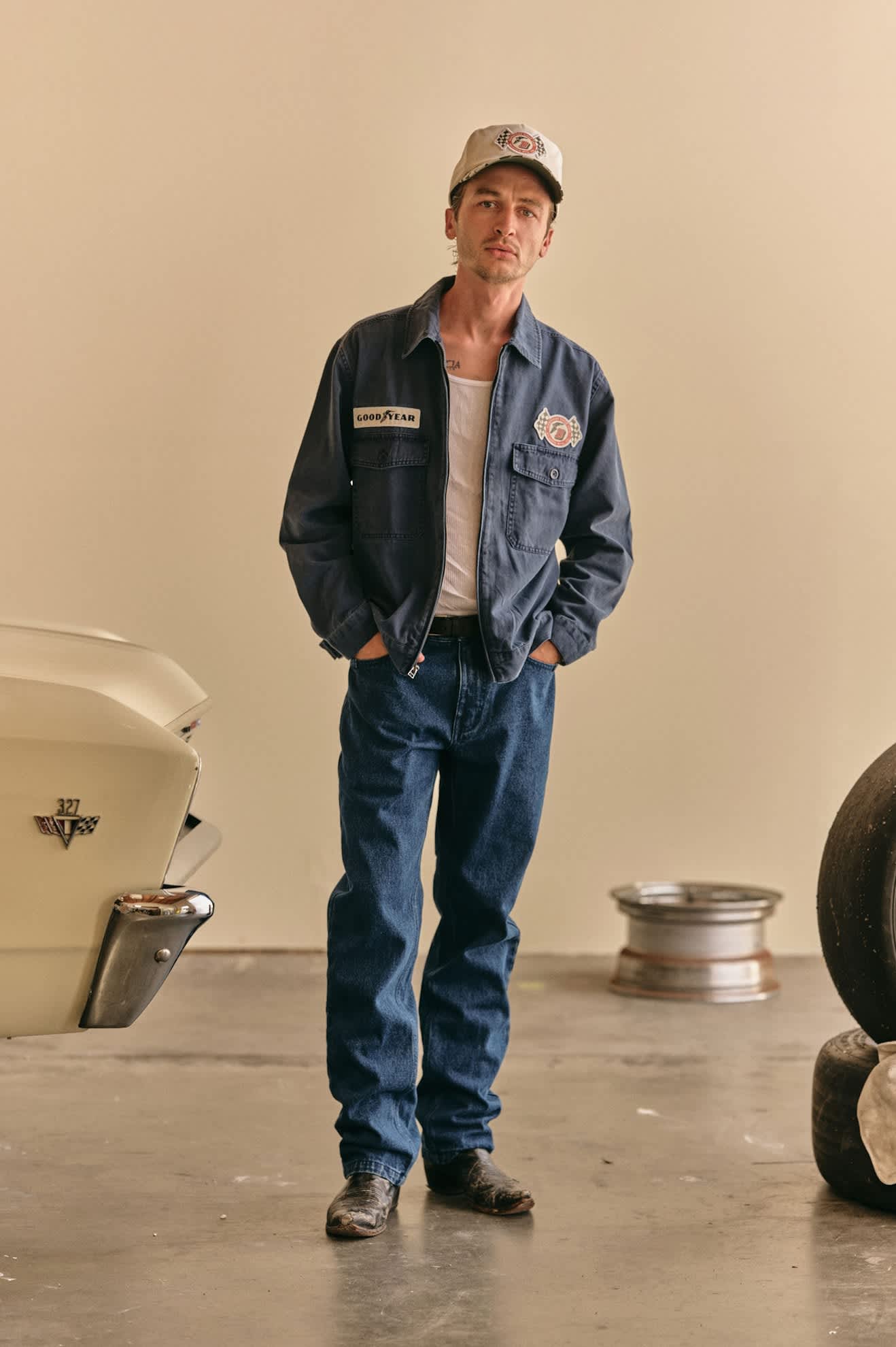 Brixton Men's Goodyear Trademark Light Weight Jacket