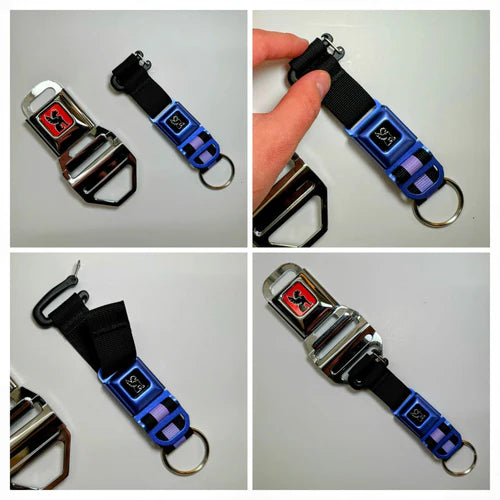 Chrome Mini Buckle Key Chain