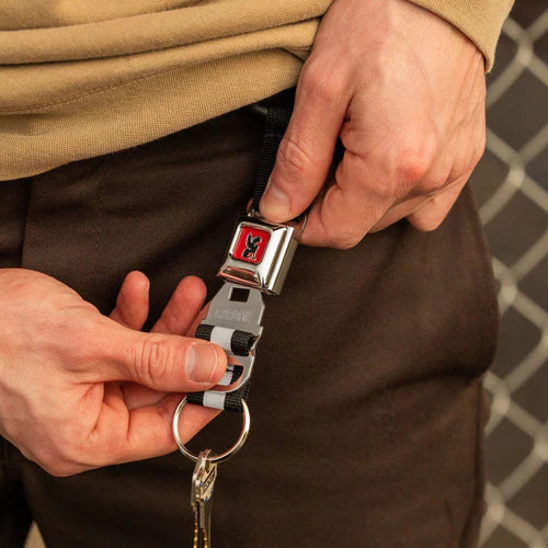 Chrome Mini Buckle Key Chain