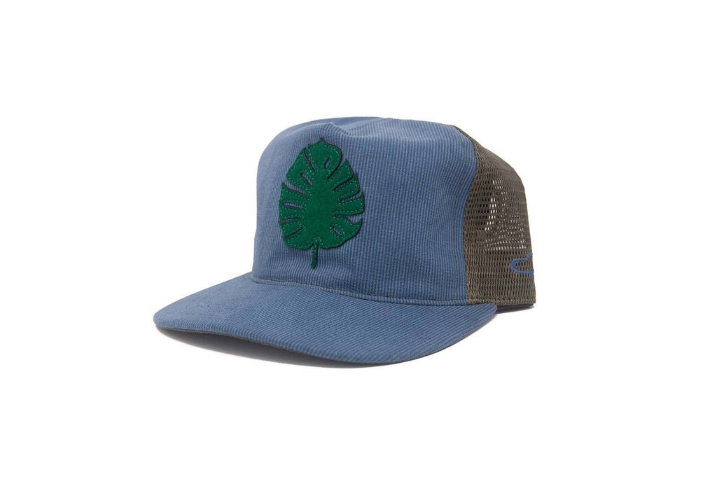 Monstera Trucker - Blue/Olive