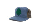 Monstera Trucker - Blue/Olive