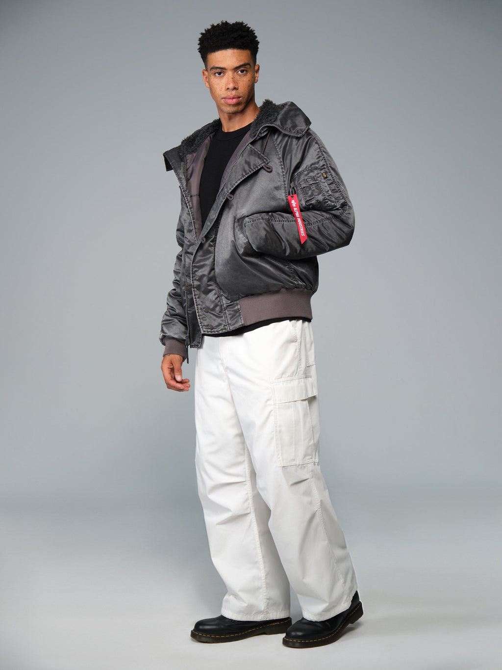 Alpha N-2B Battlewash Parka - Black