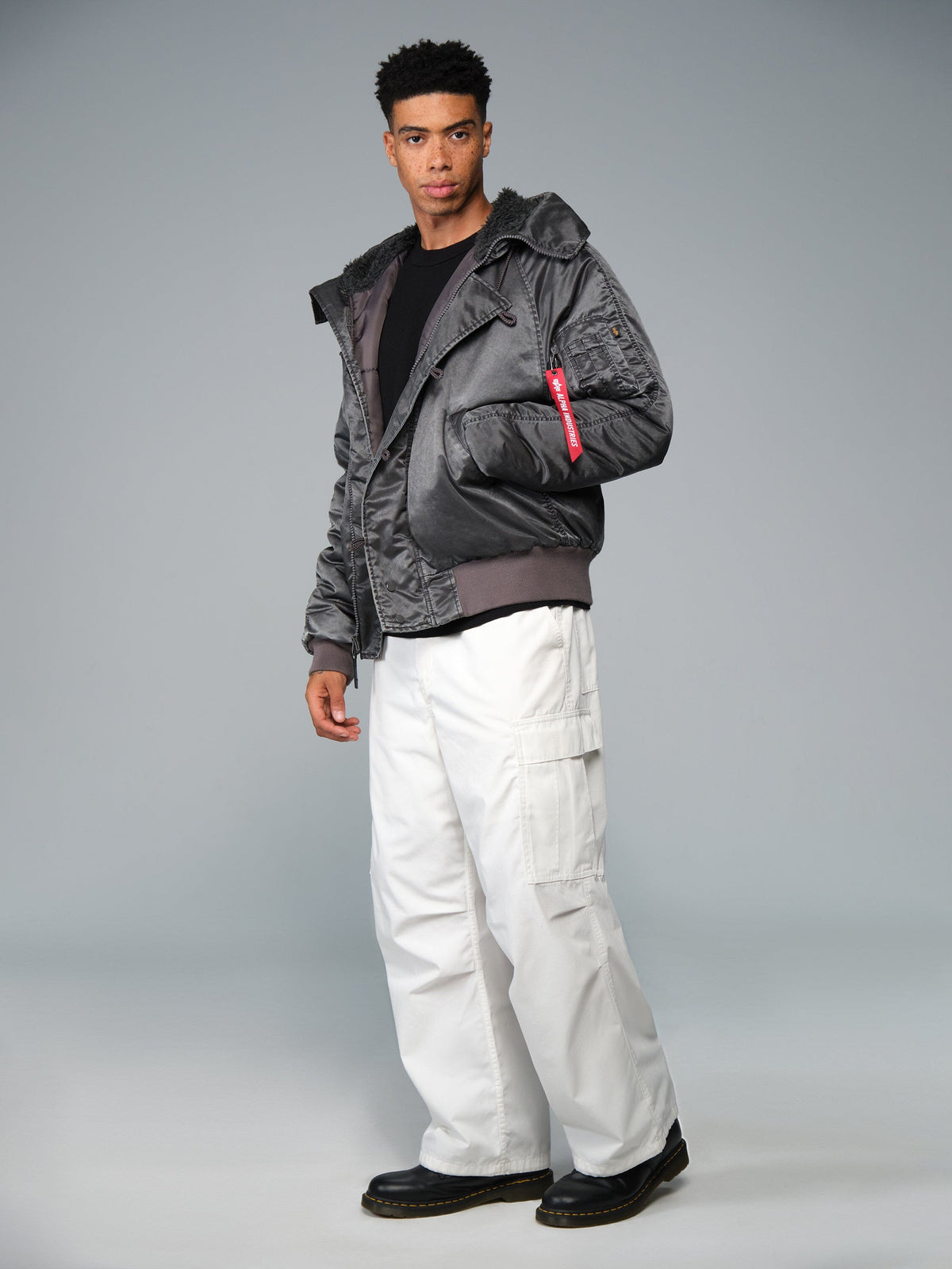 Alpha N-2B Battlewash Parka - Black
