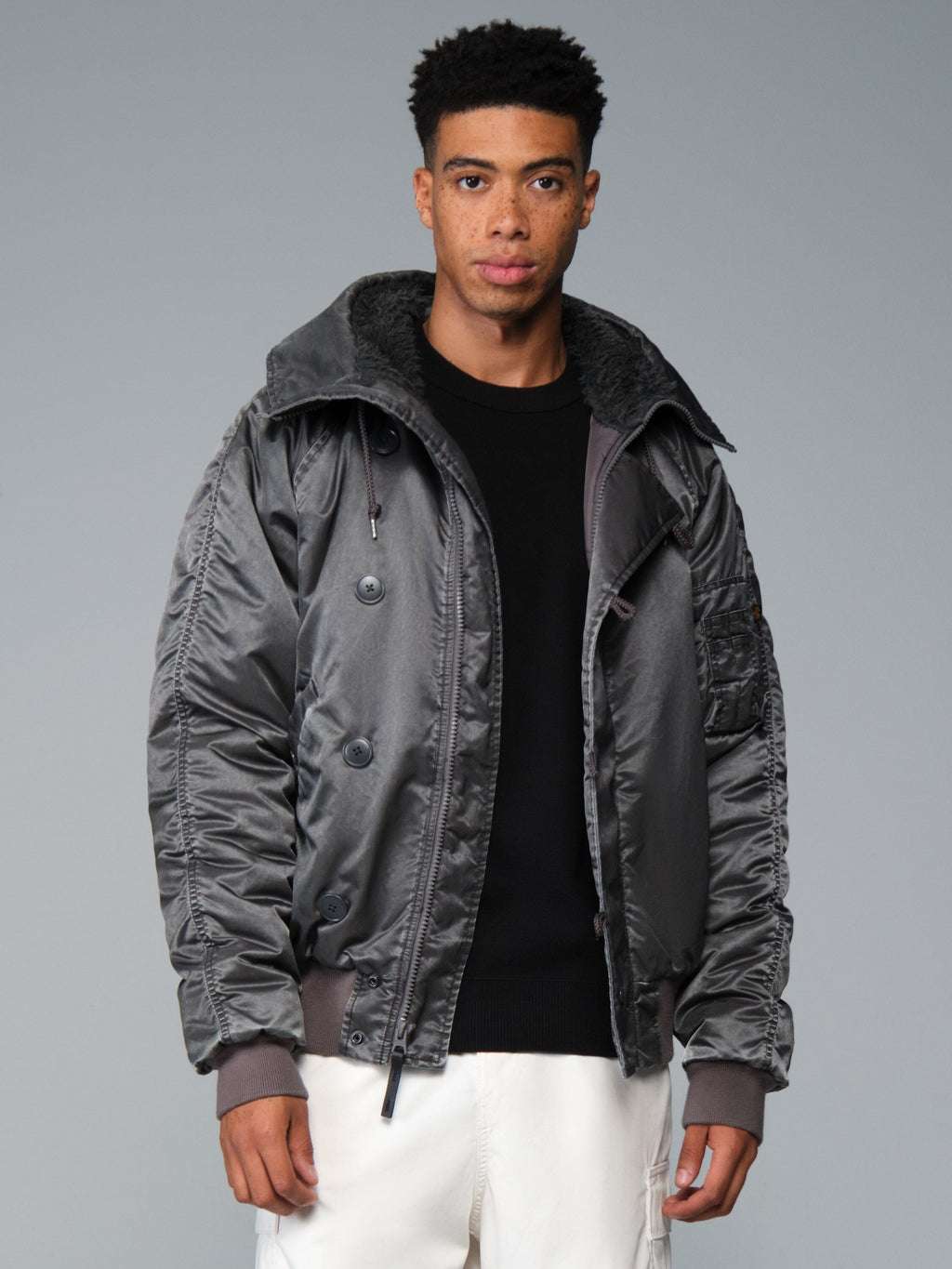 Alpha N-2B Battlewash Parka - Black