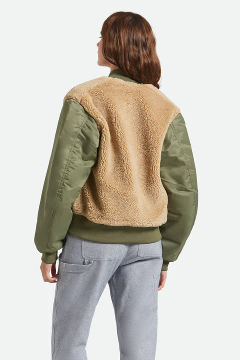 Brixton Women's Sherpa Surplus Bomber Jacket