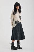 Women's Bonehead Knit - Ecru/Black