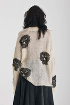 Women's Bonehead Knit - Ecru/Black