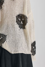 Women's Bonehead Knit - Ecru/Black