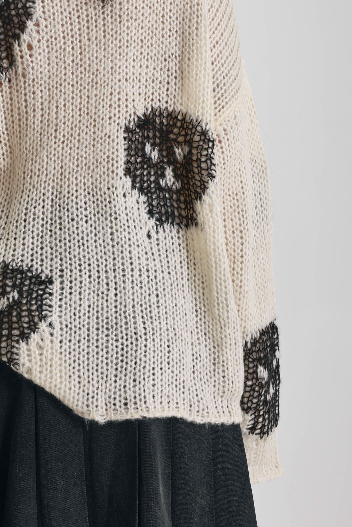 Women's Bonehead Knit - Ecru/Black