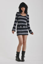 Women's Boss Dress - Grey/Black