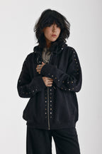 Women's Vegas Hoodie - Washed Black