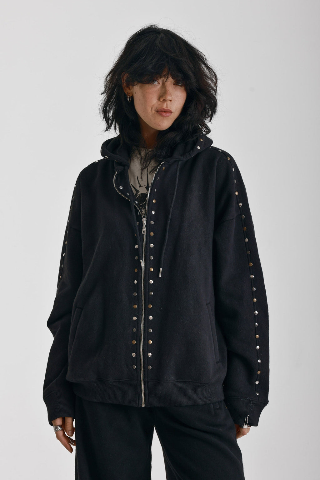 Women's Vegas Hoodie - Washed Black