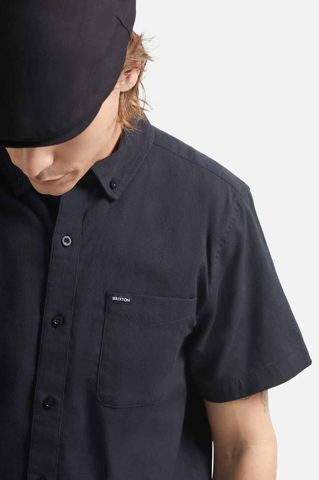 Brixton Men's Sanford Oxford Short Sleeve Woven