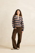 Women's Shoreline Rugby Sweater - Sand