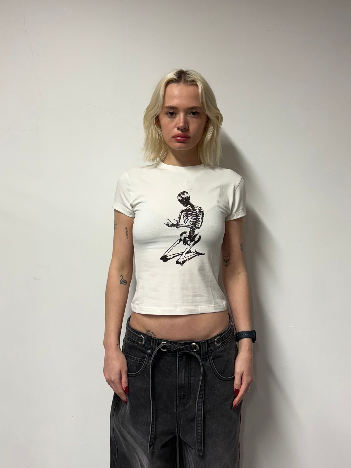 Women's Afterlife Tee - Off White/Black