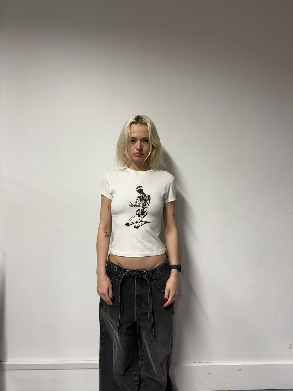 Women's Afterlife Tee - Off White/Black