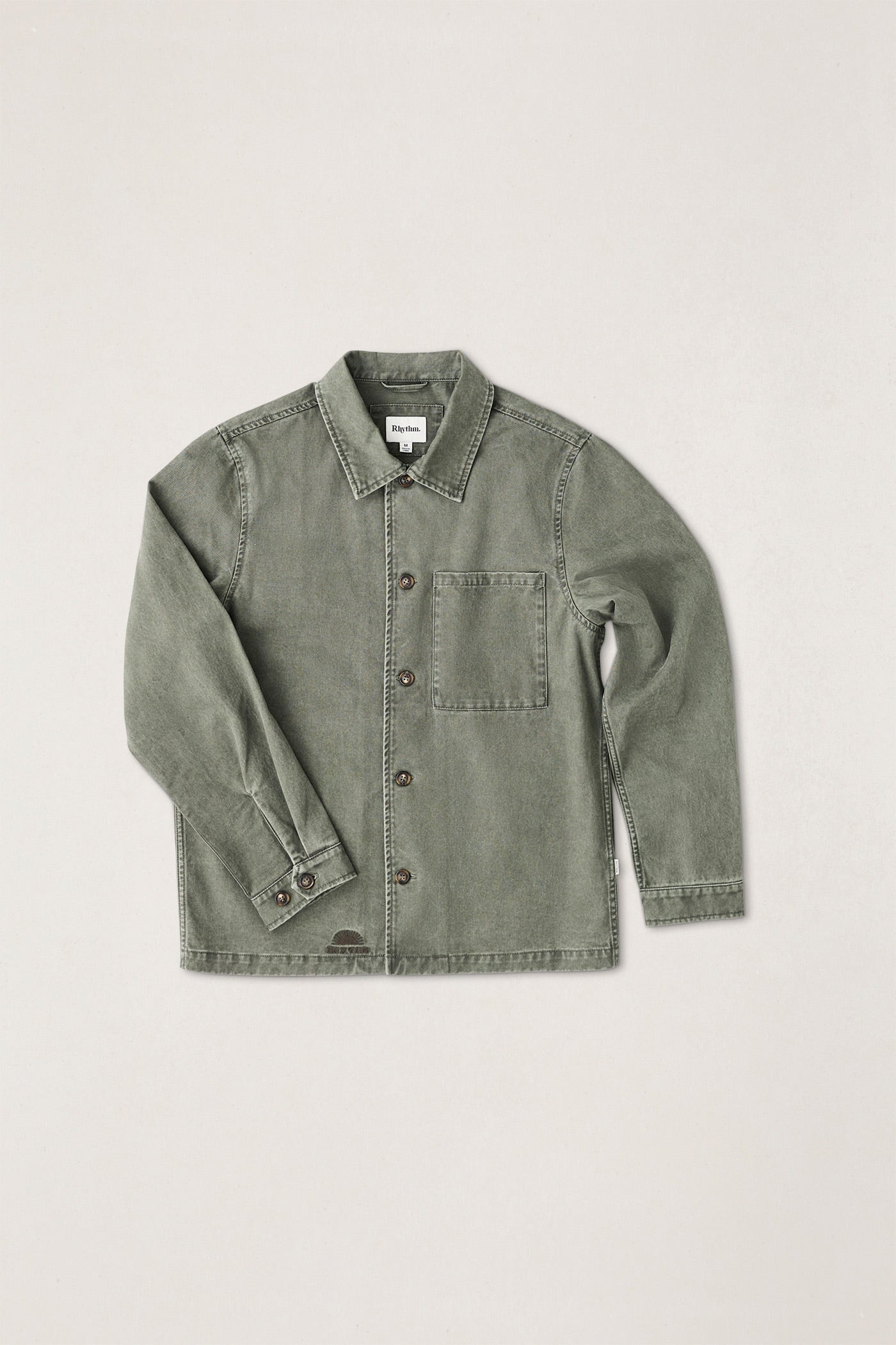 Men's Rhythm Field Guide Long Sleeve Shirt - Stone