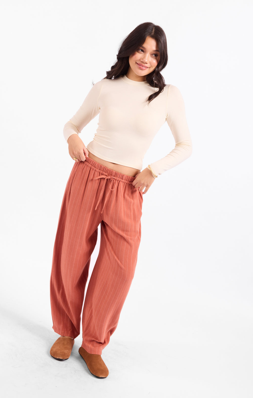 Ronan Crewneck Top - Cream