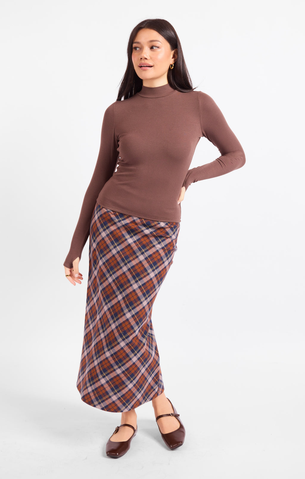 Ronan Knit Top - Brown