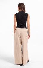 Coralie Mock Neck Top - Black