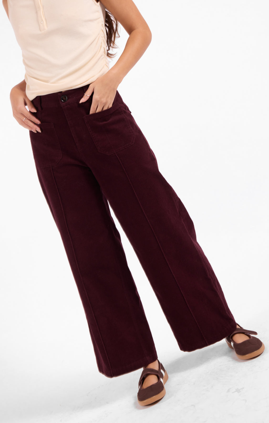 Secret Society Corduroy Pants - Wine