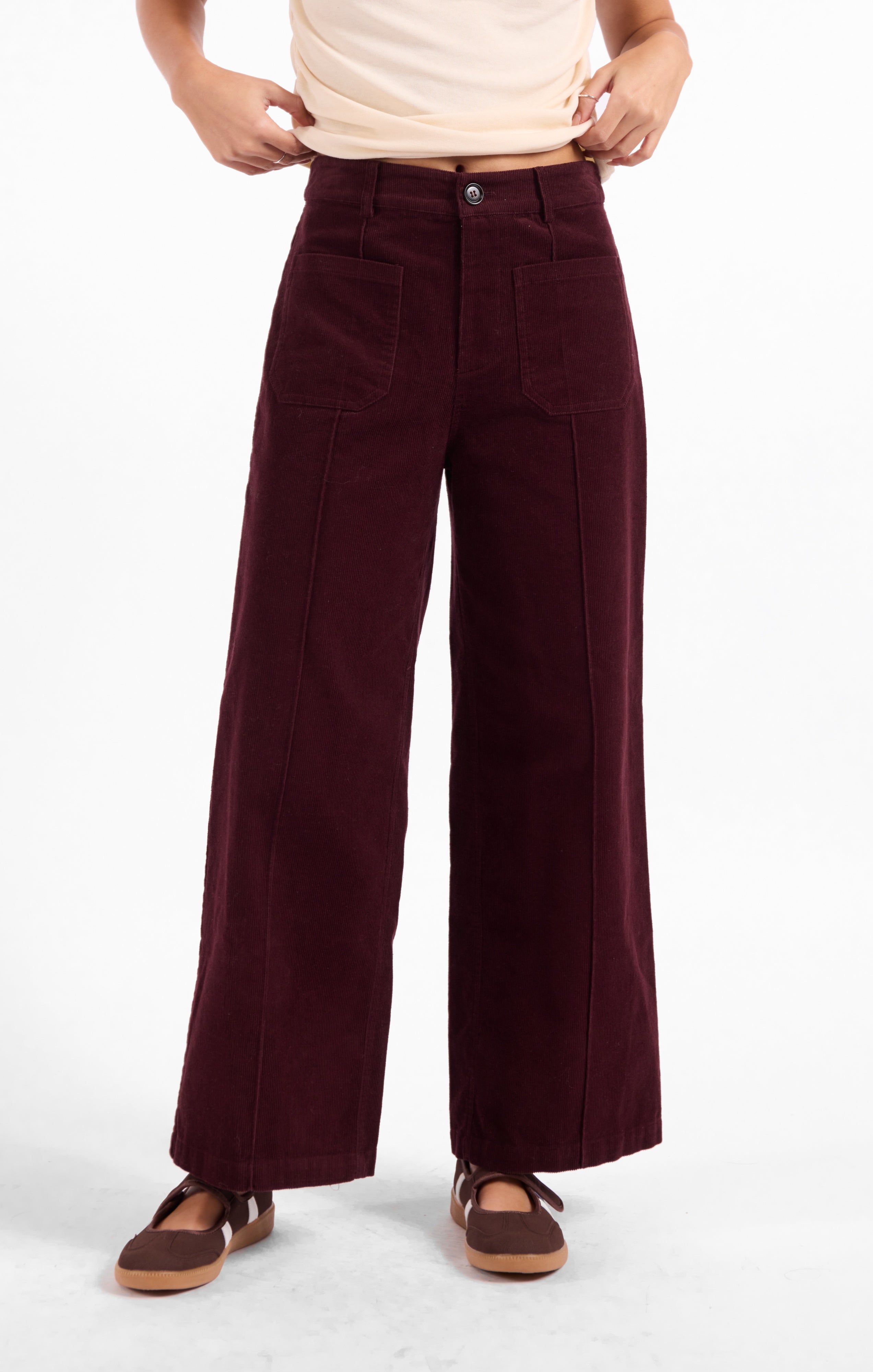 Secret Society Corduroy Pants - Wine