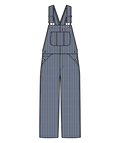 Women's Hickory Bib Overall - Retro Indigo