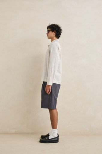 Men's Striped Linen Long Sleeve Shirt