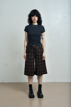 Women's Brace Jorts - Red Check